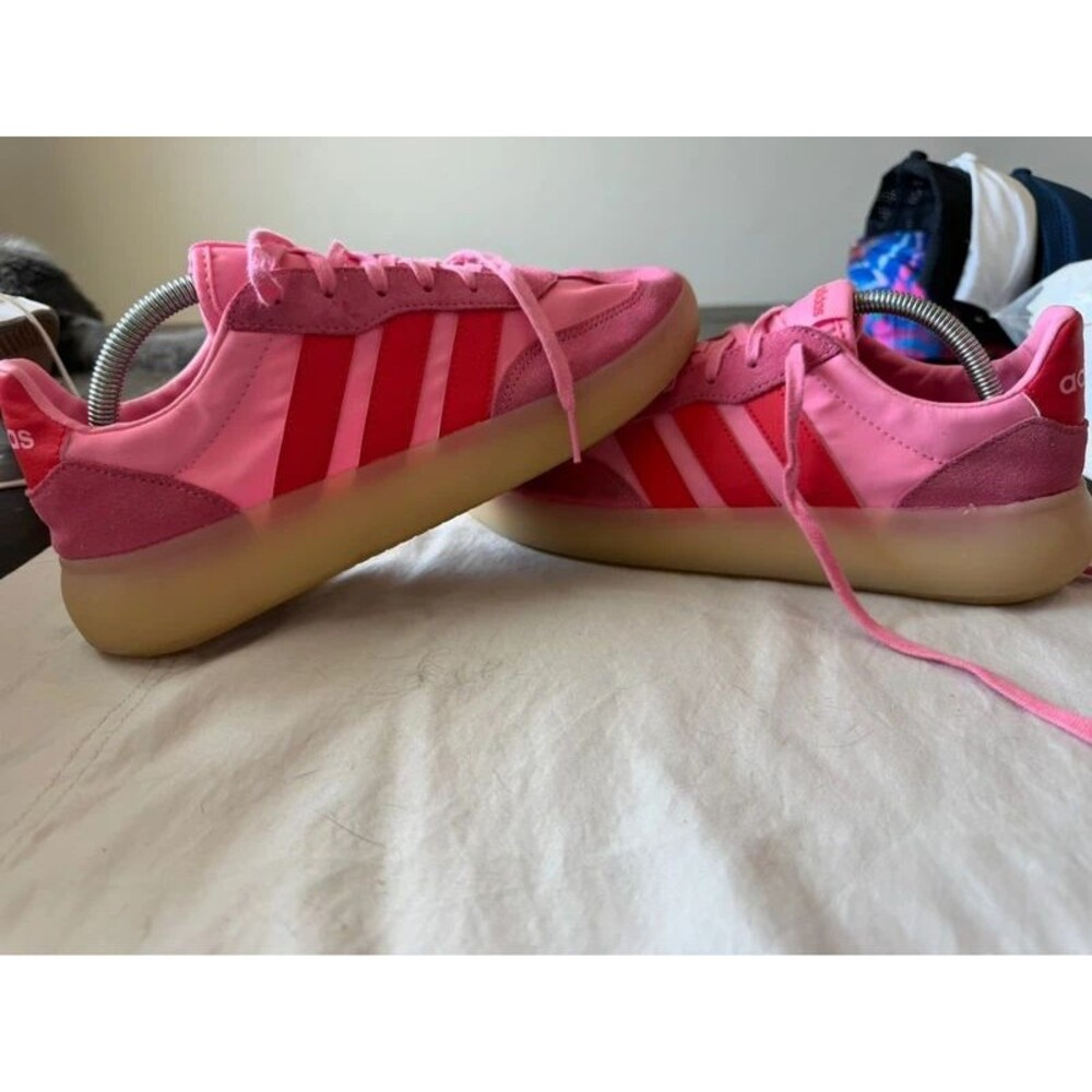 Adidas Pink Red Suede Retro Low Profile Sneakers Women’s Size 10 Gum Sole